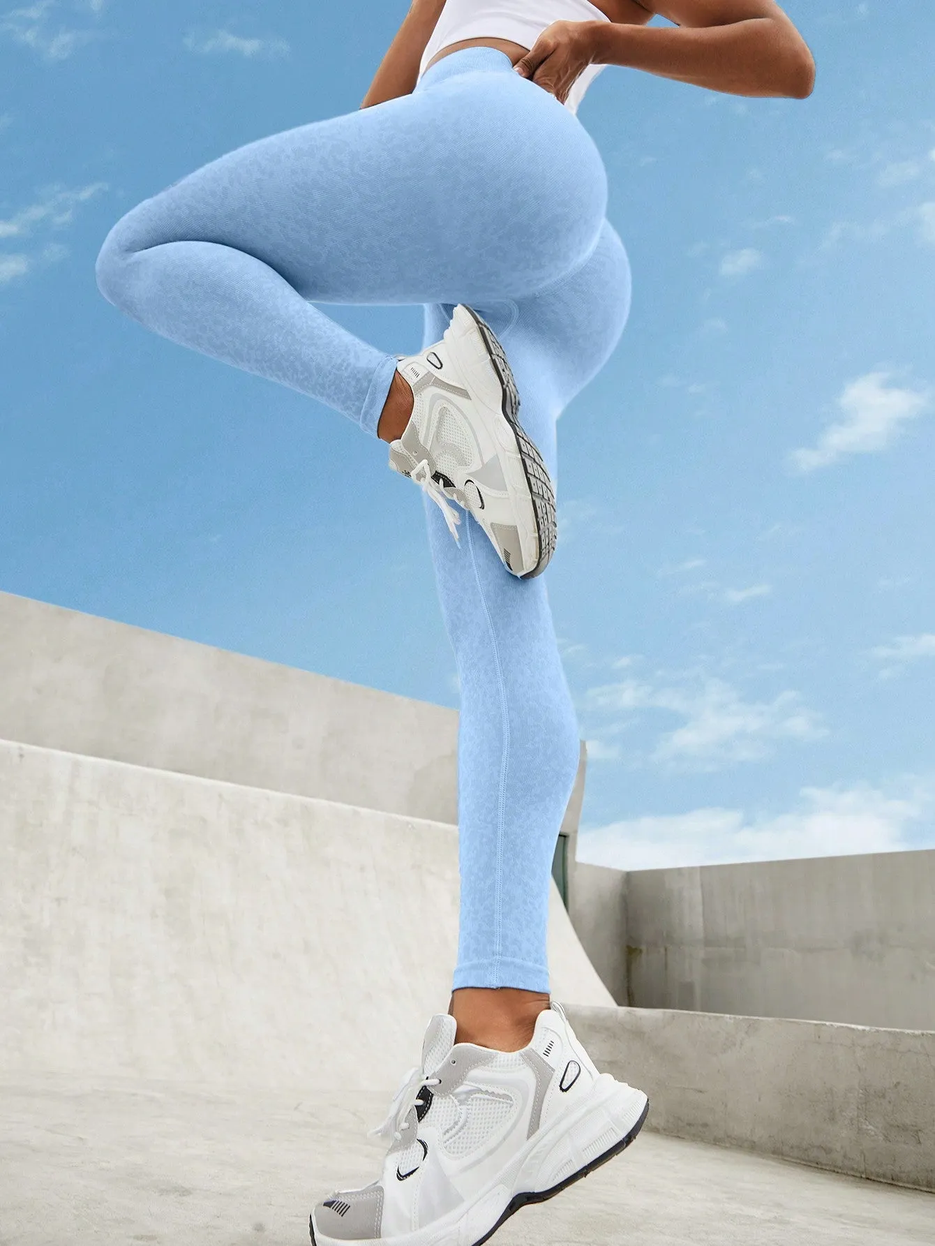 Yoga Basic Yoga Leggings Seamless High Stretch Tummy Control