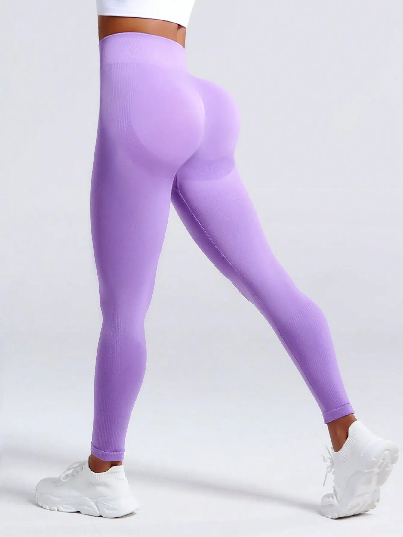 Yoga Basic Yoga Leggings Seamless High Stretch Tummy Control