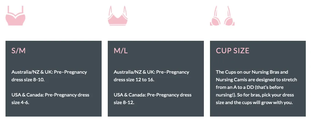 Yummy Maternity Bamboo Nursing Bra - Grey